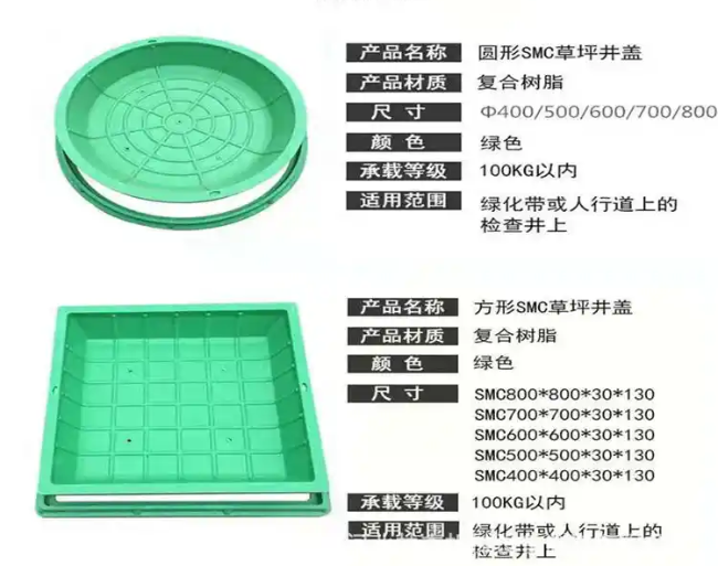 温泉树脂复合种植井盖展示